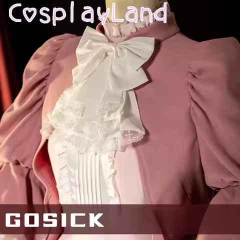 Victorique De Blois Cosplay Costume Anime Gosick Pink Dress Maid Lolita Uniform Suit Cloak Halloween