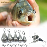 MAINAUSHUI Fishing Sinkers 3.5/5.3/7/10.5/14g Sports Tungsten Additional Weight Quick Release Castin