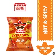 Mister Potato Chips - Hot & Spicy (60g x 1 pack) [Extra 50%]