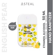 Cleanse360 English Pear Scent Card Pocket Hand Sanitizer 75% Ethanol Alcohol [Liquid/Spray - 50ml]