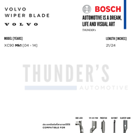 BOSCH ใบปัดน้ำฝน Volvo XC90 วอลโว่ Aerotwin Plus ไร้โครง BOSCH Wiper Blade for Volvo Aerotwin Plus N