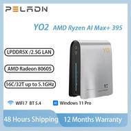 Peladn YO2 AI Mini Desktop Ryzen AI Max+ 395 Radeon 8060S GPU Dual PCIe 4.0 NVMe SSD slots Mini PC