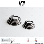 FiBiCandy Hanemi ASTM F136 Titanium Implant Grade 16g Earring Clicker Conch Piercing