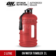 0N Optimum Nutrition Water Bottle Jug, 2 Litre,water tumbler (Red)