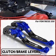 For QJMOTOR FORTRESS 350 Brake Lever Set Adjustable Folding Handle Levers Accessories Parts
