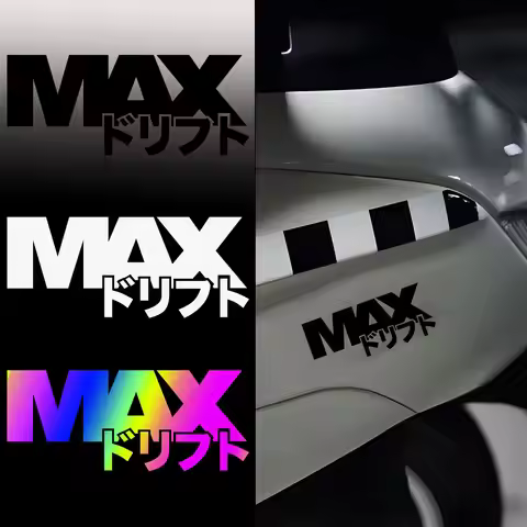 MAX ドリフト JDM Motorcycle Stickers Vinyl Decals Cover Scratches for LS2 ARAI SHOEI KYT HJC Agv K1 K3 K