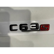 Mercedes C63S Emblem Logo matt black | Mercedes C 63S Emblem | Mercedes C63 S Logo