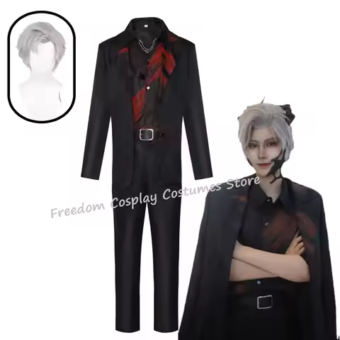 Game Love And Deepspace Sylus Cosplay Costume wig Sylus Relentless Conqueror Coat shirt pants Men Wo