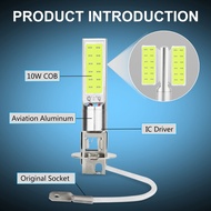 Local - 1pc H1 H3 H27 881 H27 880 COB LED Bulb Light 10W Car Fog Light Super Bright 6000k White AINN
