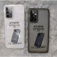 SOFTCASE CASING SAMSUNG A72 4G/A72 5G SILICONE CASING TRANSPARENT TPUBENING BACK PROTECTOR hp+CAMERA