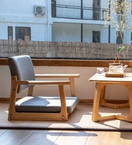 [免運費Free Delivery] 橡膠木榻榻米實木椅, 日式榻榻米椅子|Fine solid oak wood tatami armchair, japanese style [椅#櫈#凳#懶人櫈