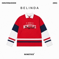 ☘️Nineties Design : Sport Nostalgia ✦ Sweater เสื้อสเวตเตอร์ คอปกแขนยาว รุ่น Belinda