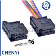 6 Pin Automotive connector Car Rear Light Lamp Taillight Wire Harness Plug 6Q0 937 702 6Q0937702 For