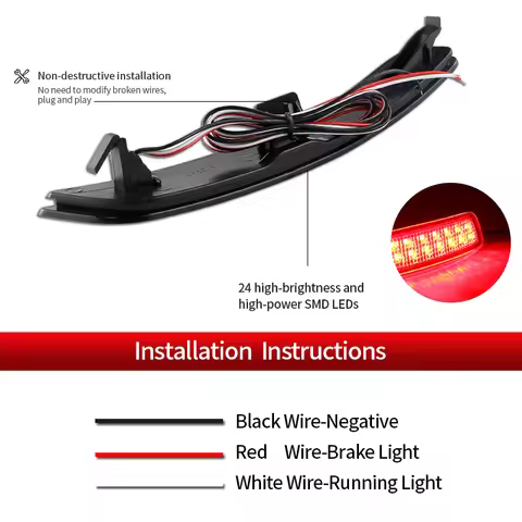 2pcs For BMW X5 M F15 F85 2013-2018 Red/Black Lens LED Rear Bumper Reflector Auto Accessories