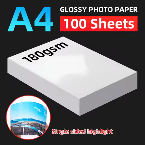100 sheets of inkjet photo paper, glossy, 18.5x11 inches, 180g, 200g professional photo paper in A4 
