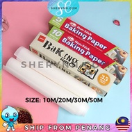 5m 10m 20m 50m Parchment Grease Proof Baking Cooking Paper Roll Kertas Minyak Kek