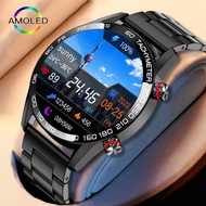 ZZOOI Latest AMOLED Smart Watch Men 2023 New Bluetooth Call Body Temperature Sports Bracelet Waterproof Men SmartWatch For IOS Android