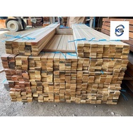 Meranti Solid kayu 18mm X 44mm X 6 FT (S4S) - Ketam