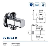 Stop Valve Dekkson SV 8004-2 Chrome Stop Valve