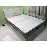 White Divan Katil Queen 5 Diamond 150x200cm 6 Inch Base 2 Inch Legs Katil Putih