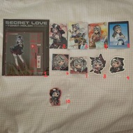 Hololive沙花叉虎鯨小盤立牌+小卡+貼紙