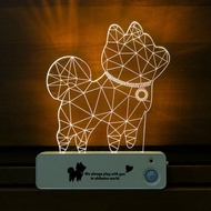 柴犬大學 叮噹柴自動感應壁燈 USB充電 感應燈 小夜燈  聖誕 禮物