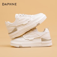 达芙妮（DAPHNE）小白鞋2022新款秋冬厚底运动鞋休闲ins潮流鞋子女百搭板鞋 糯米白 37