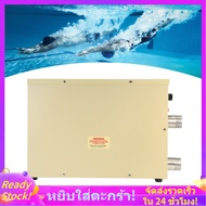 Thermostat Swimming Pool Heater, 220V 5.5Kw Automatic Thermostat Electric Water Heater, Electric Tankless Pool Heater, Thermostat Heater Pump for Hot Spring, Spa, Hot Tub, Small Swimming Pool