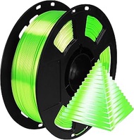 Shiny Silk Bright Lime Green PLA 3D Printing Material, 1kg 2.2lbs 1.75mm 3D Plastic Material, Widely