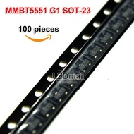 100pcs MMBT5551 G1 SOT-23 2N5551 SOT23-3 SMD 0.6A 180V PNP Transistor new original