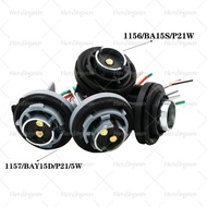 2 PCS S25 1156 BA15S 1157 BAY15D Car Auto LED Bulb Socket adapter Holder