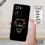 OPPO A57 Case -OPPO A76 -OPPO A77 -OPPO A77s _Cool, flexible, elastic, black silicone casing