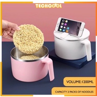 Instant Noodle Pot with Lid Water Outflow for Dry Instant Noodle Innovative Nordic