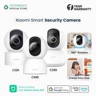 Xiaomi Smart Camera C200 HD (1080P) / C300 2K (1296P) / C400 2.5K (1440P)  IP Camera 360° vision | Infrared night vision | Motion detection | Talkback feature | Inverted installation | Wireless Webcam Security Cam View Baby Monitor