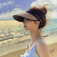 Big Brim Straw Hat Women uv Empty Top Hat Sun Hat Spring Summer uv Protection Beach Sun Hat Ladies Sun Hat wwjx