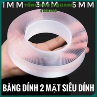 Nano Transparent Double-Sided Adhesive Tape Super Adhesive Double-Sided Adhesive Tape 3Cm*5M Reusabl