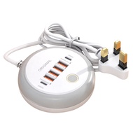 50W USB Mobile Phone Charger Multi Ports Power Strip Socket Type C Fast Charging Wall Charger Wall A