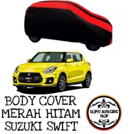 Sarung Mobil Premium Kombinasi Merah Hitam Swift GS