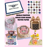 [READY STOCK] CUSTOMISE EDIBLE IMAGE PRINTING ICING IMAGE / WAFER PAPER A4 SIZE