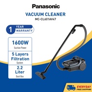 PANASONIC MC-CL601 POWERFUL 1600W CYCLONE BAGLESS CANISTER VACUUM CLEANER MC-CL601AV47