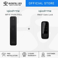 Bundle C1: Igloohome MP1F Push Pull Door Lock + Igloohome RM2F Gate Lock | AN Digital Lock