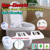 [SG Seller] Bidet Toilet Seat Attachment Self Cleaning Nozzle Fresh water Dual  retractable nozzles easy to Installation