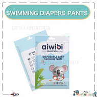 [1PC] AWIBI Disposable Baby Swimming Pants Diapers Waterproof Leakproof Kids | Lampin Berenang Bayi 