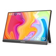 ARZOPA 16inch 2K Portable Monitor 16:10 IPS Screen with type-c mini hdmi Second Display for MAC/Lapt