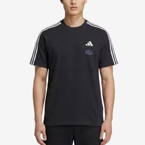 Adidas genuine men's sports, leisure, skin friendly, comfortable round neck short sleeved T-shirt LE