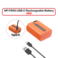SmallRig NP-FW50 USB-C Rechargeable Camera Battery for Sony ZV-E10 / A6500 / A6400/ A6000 / A7sII / 
