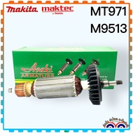 (Asaki) ทุ่น Armanture หินเจียร4นิ้ว M9513B 9513 9513B  M9509 MT971 MT967 ใส่เครื่อง Makita Maktec ท