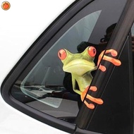 Funny Car Stickers  Waterproof  Relaxing Frog Sticker for Car Doors Cartoon Rearview Mirror Computer