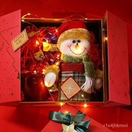 Christmas Decoration Checked Cloth Apple Box Santa Claus Candy Box Christmas Deer Gift Box