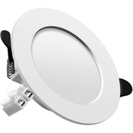 LED recessed Ceiling Light,7W Downlights 700LM Warm White 2700K,Set of 6 spotlights,Cut Φ75-95MM,AC175~265V,Round